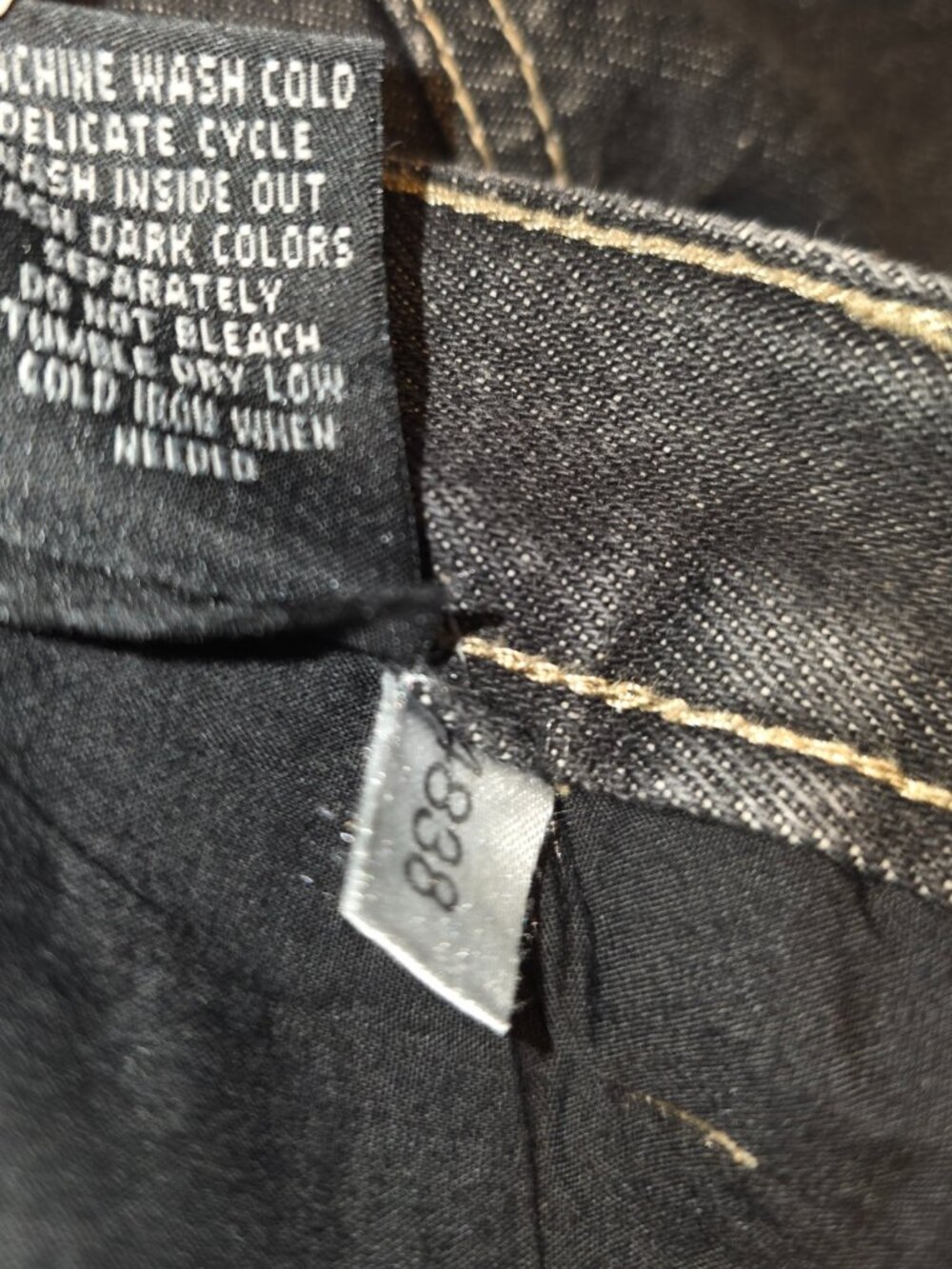 Marithe Francois Girbaud Shorts Mens 44 Black Jean Denim Long Baggy Y2K HipHop - Picture 8 of 10
